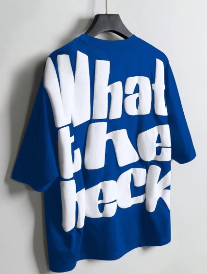 Short Sleeve Letter Print T-Shirt Funny Tees Tee Shirts