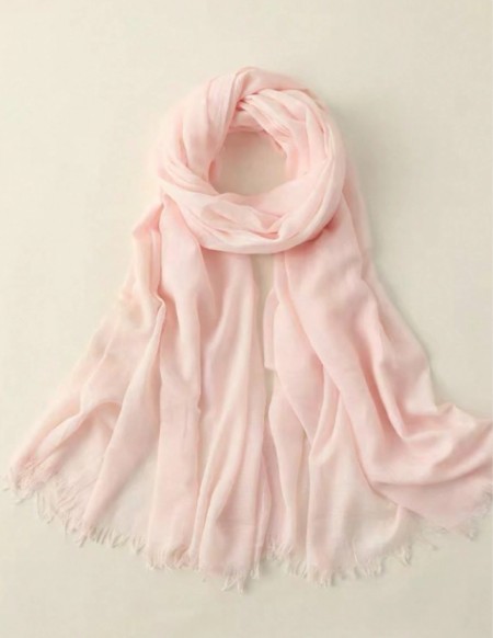 Pure Tone Bamboo Fiber Scarf For Women
